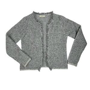 Cocogio Cardigan Sweater Open Front Size M Made In Italy Mohair Wool